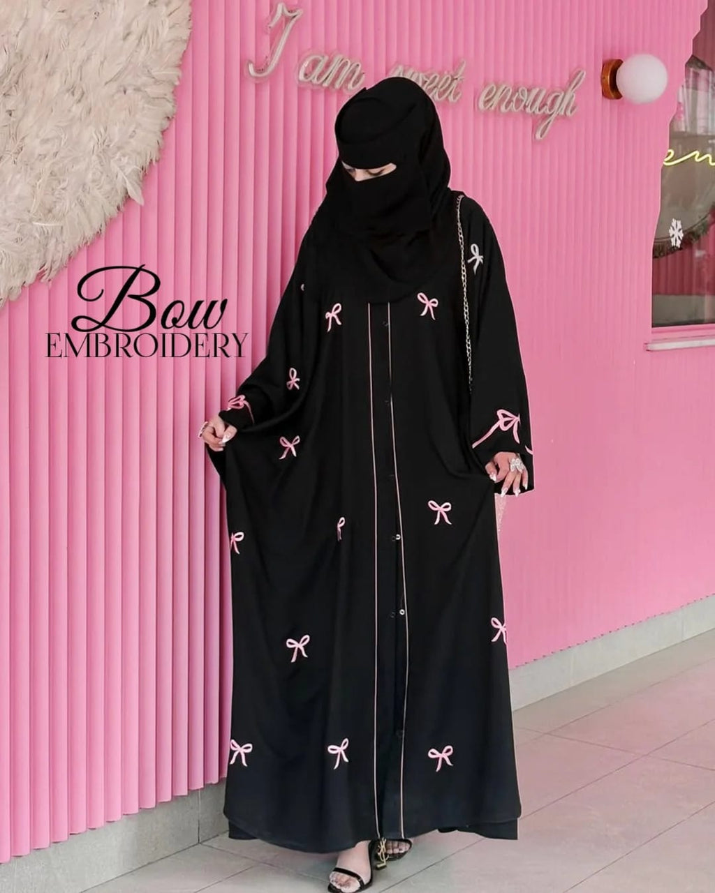 Trending Bow Abaya With Stoller