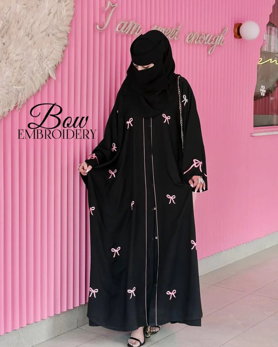 Trending Bow Abaya With Stoller