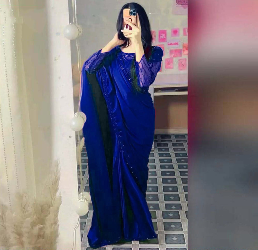 SEQUENCE EMBROIDERY SILK SAREE