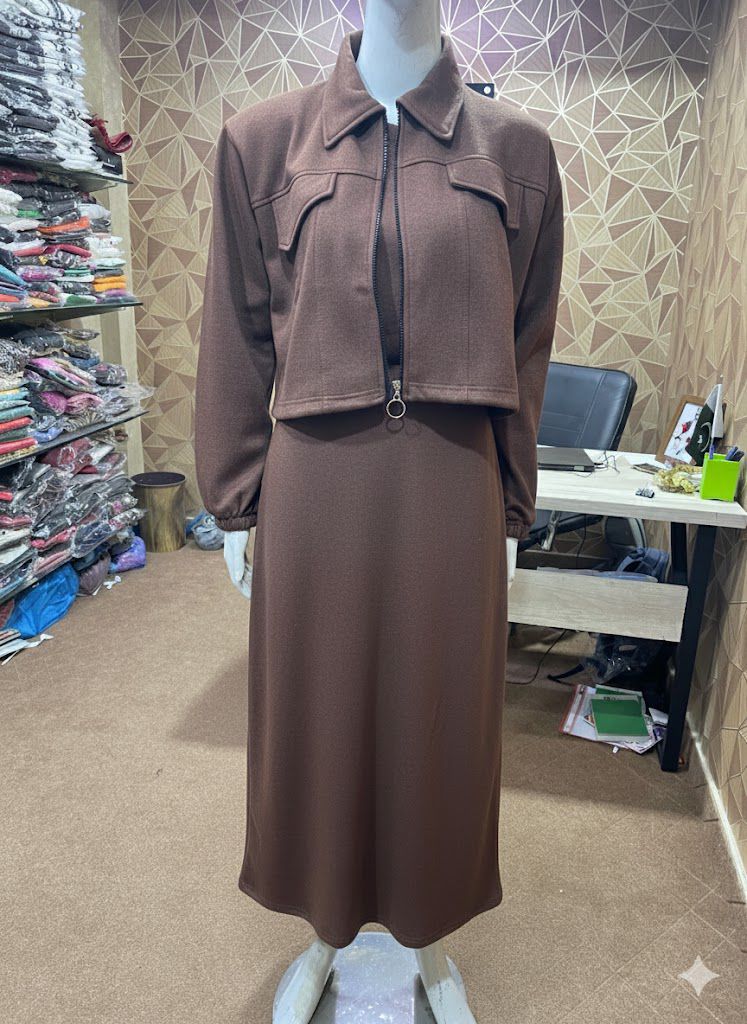 FRONT STRAIGHT ZIPPER JACKET