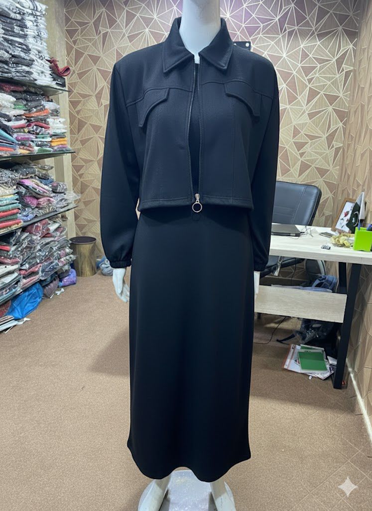 FRONT STRAIGHT ZIPPER JACKET