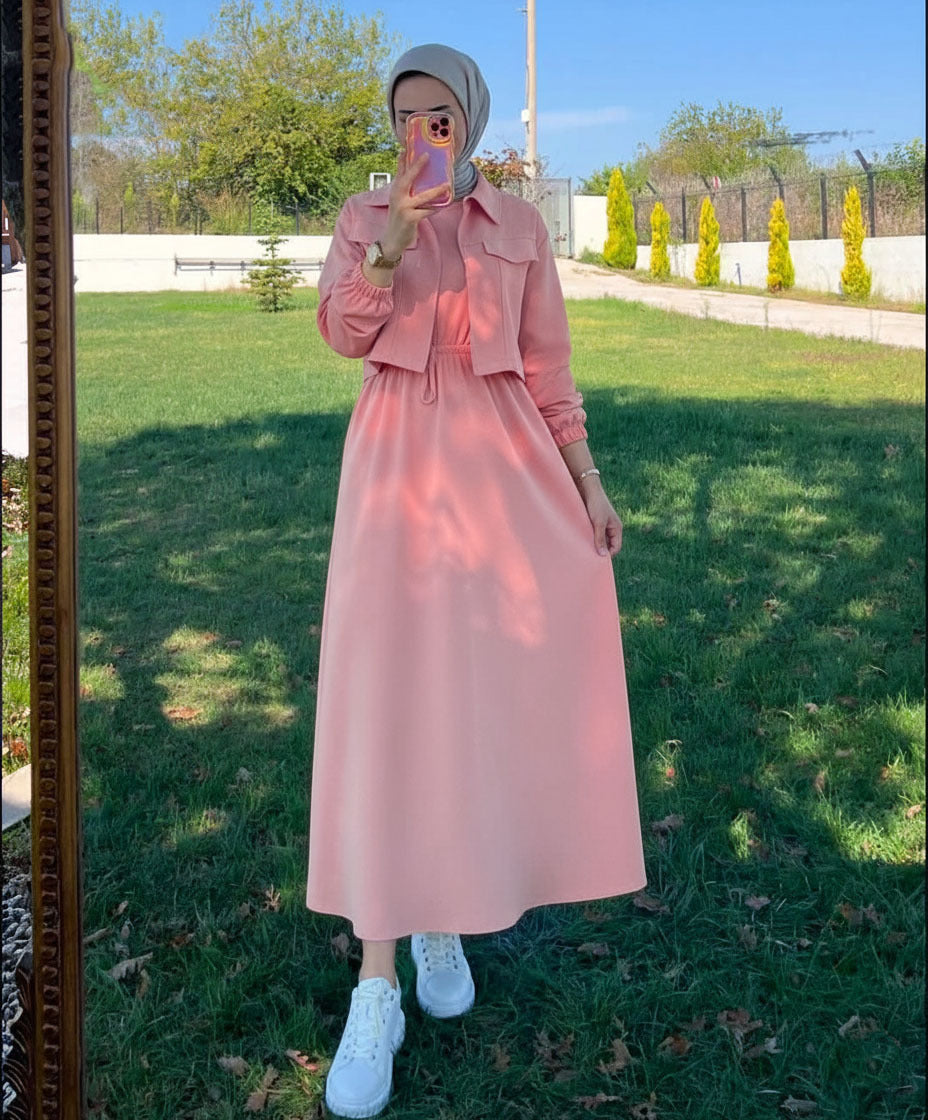 FRONT STRAIGHT ZIPPER JACKET