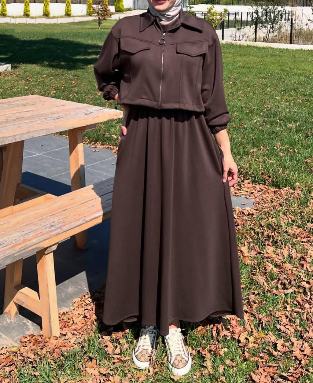 FRONT STRAIGHT ZIPPER JACKET