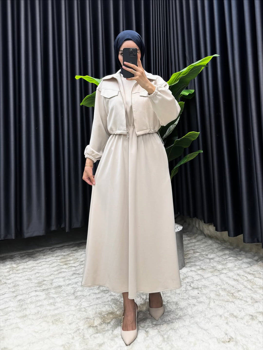 FRONT STRAIGHT ZIPPER JACKET