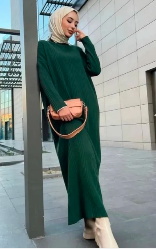 LONG BODY CONE DRESS