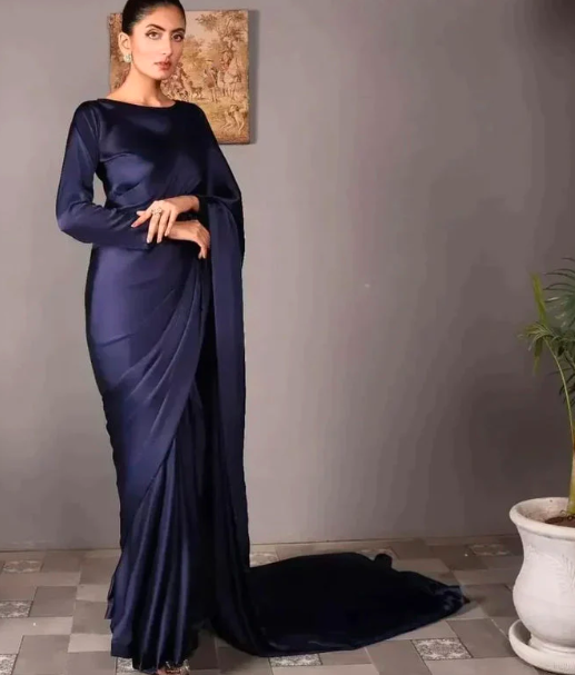 SILK NECLACE STITCH SAREE